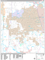 Warner Robins Wall Map Premium Style 2026